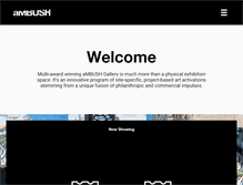 Tablet Screenshot of ambushgallery.com